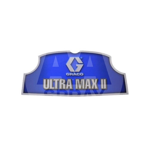 [17E944] Graco 17E944 Front Cover Upper Decal Ultra Max II 490, 495, 595, 650 PC Pro