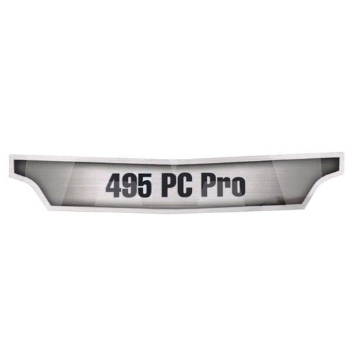 [17E949] Calcomanía inferior de cubierta frontal Ultra Max II 495 PC Pro