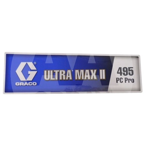Calcomanía lateral de cubierta del motor Ultra Max II 495 PC Pro
